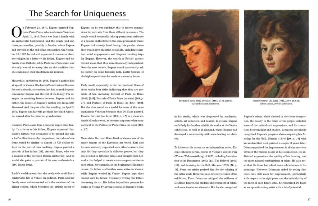 Page spread - Eugene de Blaas