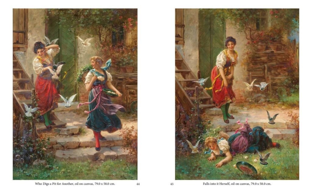 Page spread - Hans Zatzka